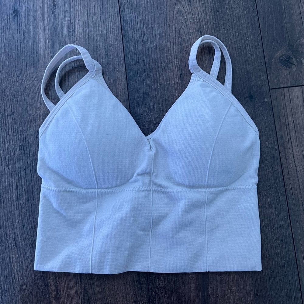 white crop top